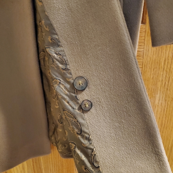 Anne Klein Taupe/ Camel Wool Coat, Size M - Picture 6 of 8